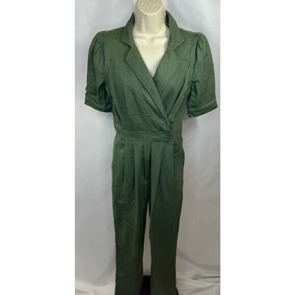Day + Moon Utility Jumpsuit in Olive Green - Picture 11 of 16